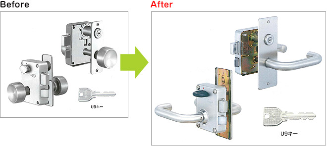 錠前の交換
